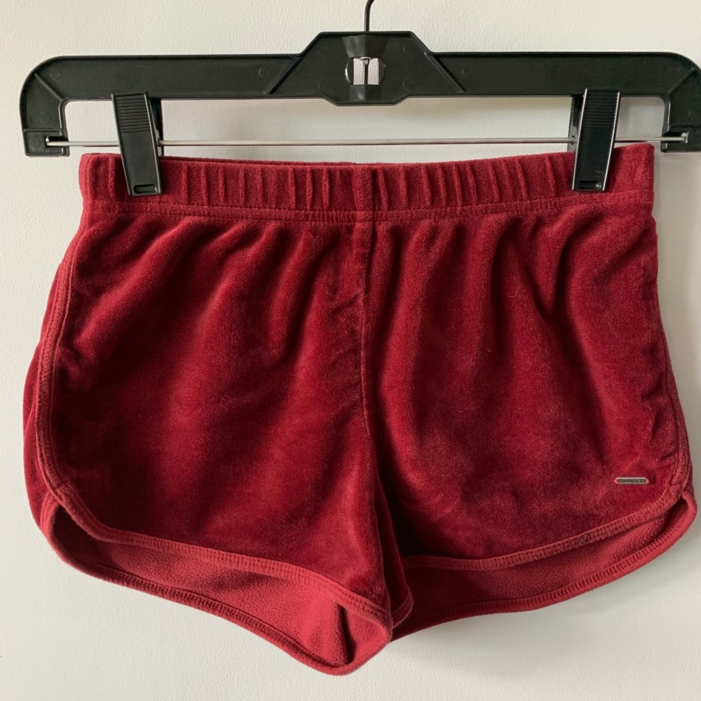 Hollister velvet shorts